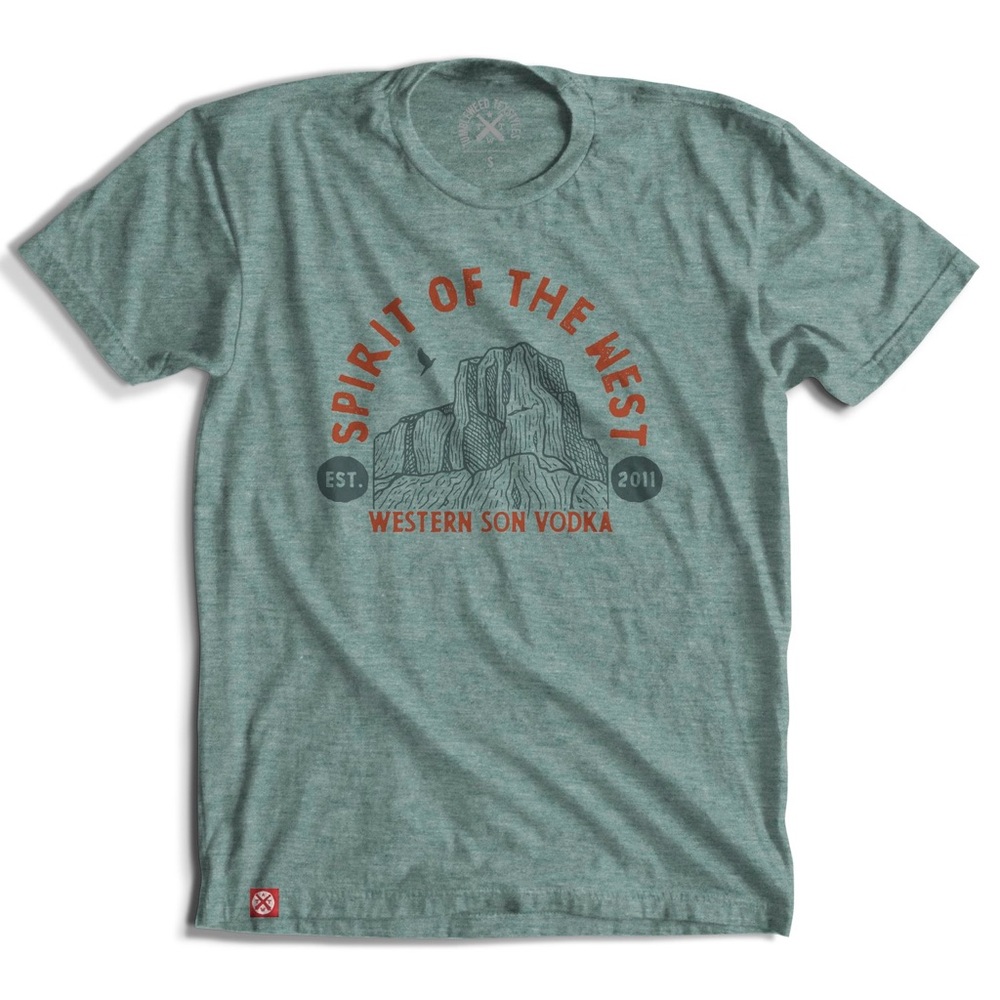 Western Son Vodka Tumbleweed TexStyles Spirit of the West El Capitan Graphic Tee